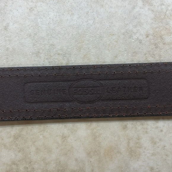Fossil Women’s Belt Patchwork Color Block Genuine Leather Silver Buckle Size M - Picture 9 of 16
